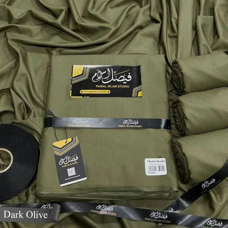 Shahi Boski Dark Olive - Faisal islam Studio