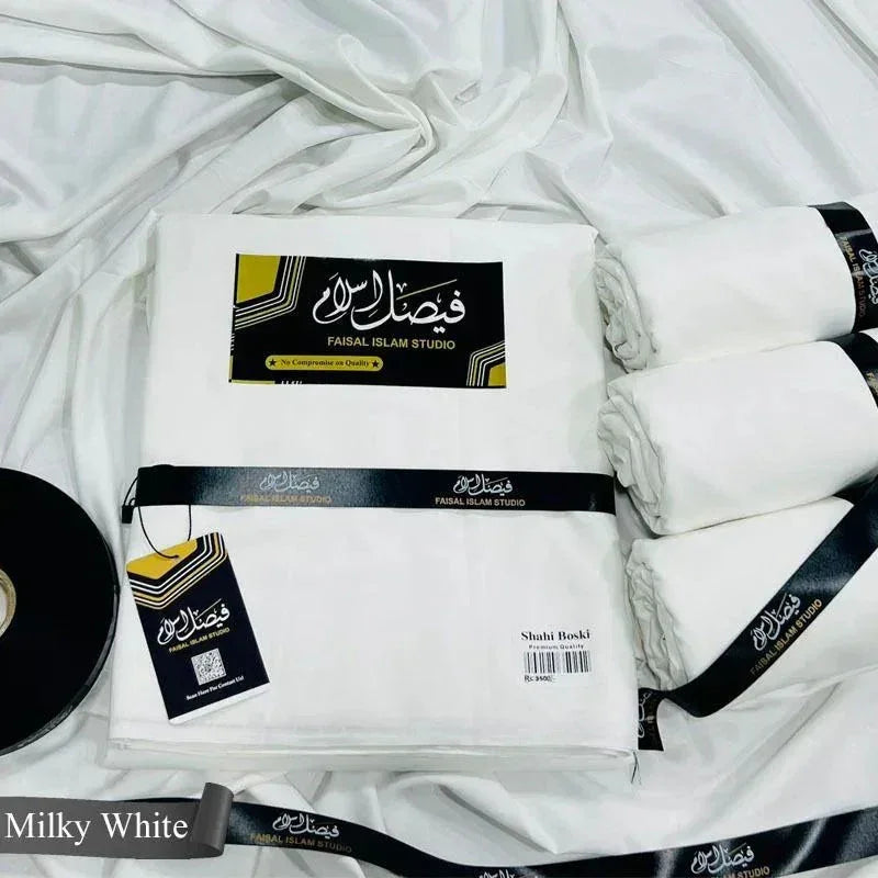 Shahi Boski Milky White - Faisal islam Studio